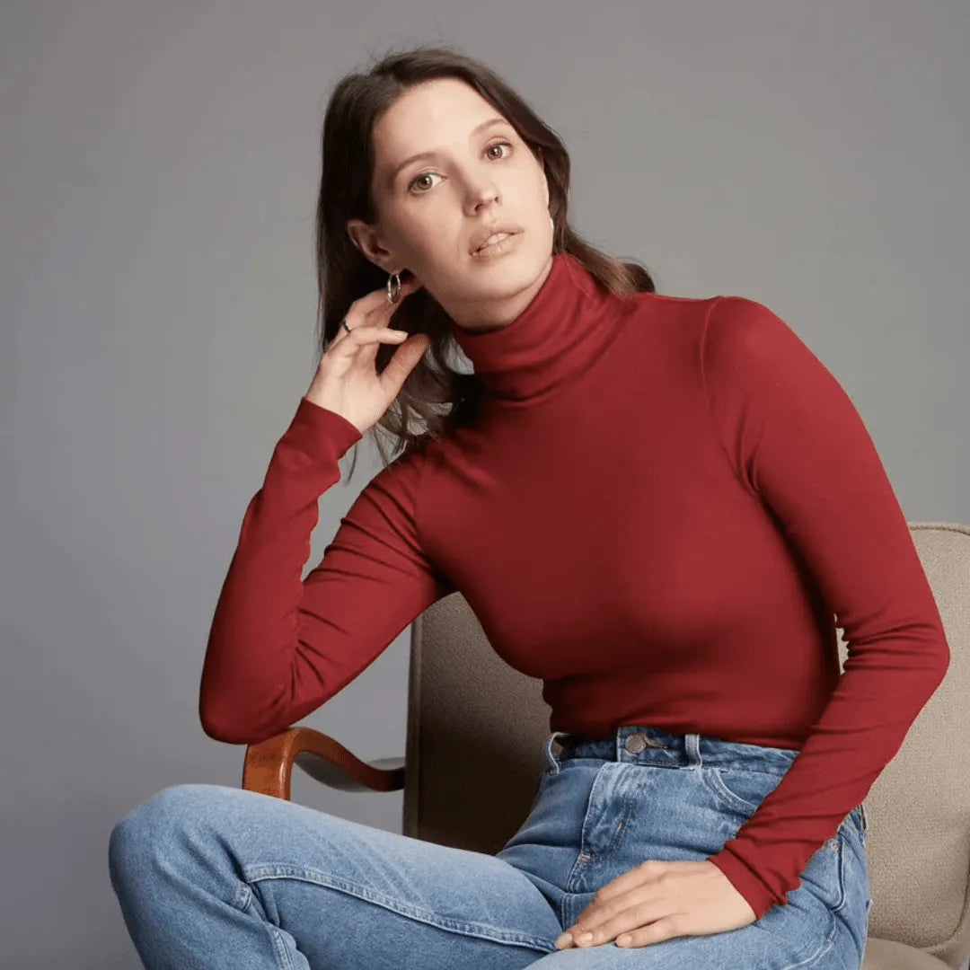 Women's turtleneck top