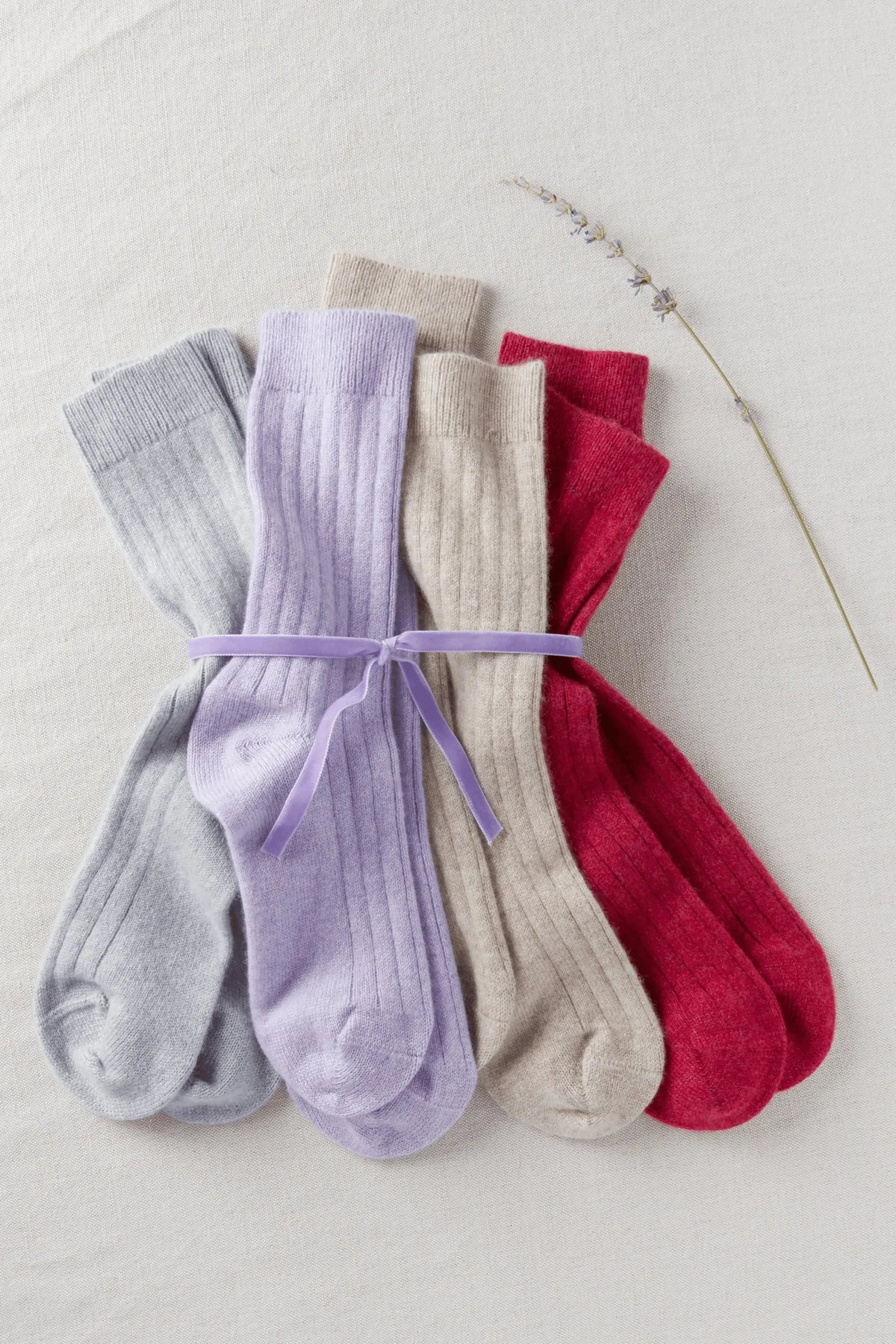 The Soft Night In Gift: women's cashmere bed socks