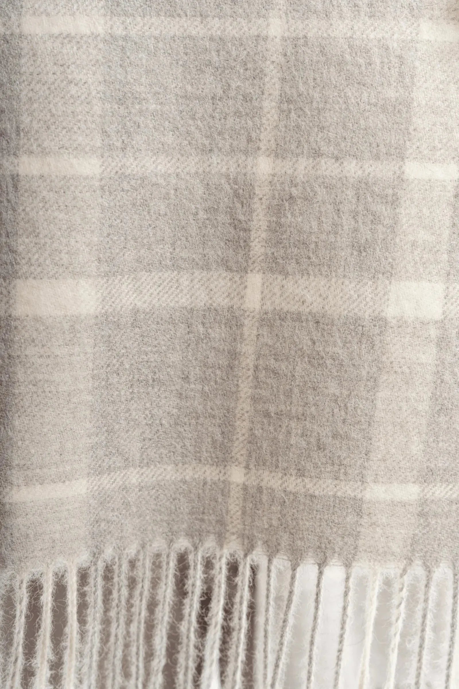 Alpaca Plaid Scarf Unisex Cashmere Accessories Lavender Hill