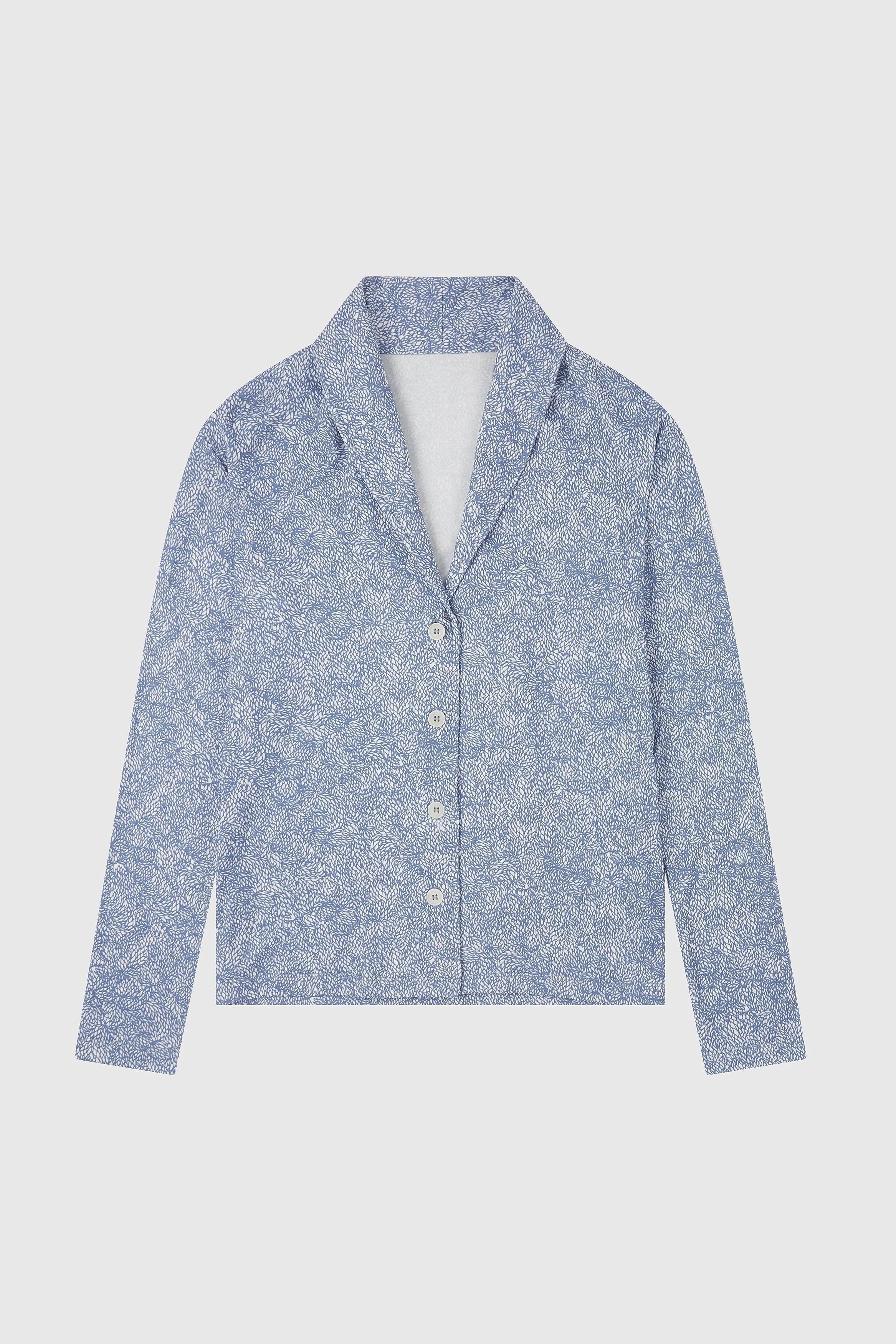 Women's elegant Soft Lyocell Jersey Shawl Collared Shirt - Top to dress up or down by Lavender Hill Clothing