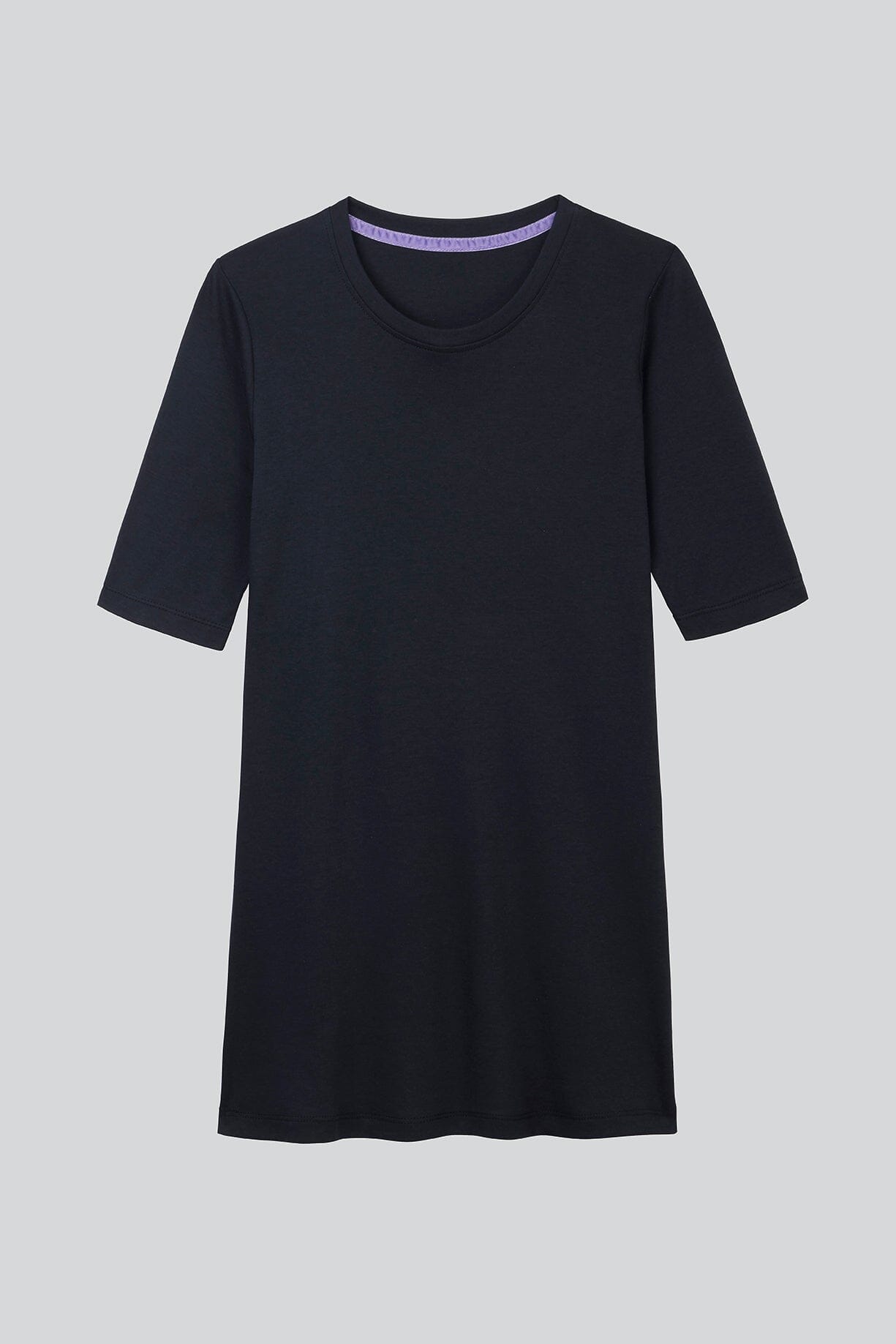 Half Sleeve Crew Neck Cotton Modal Blend T-shirt Women's Half Sleeve T-shirt Lavender Hill