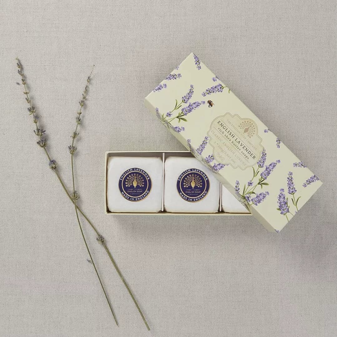 Trio of lavender scented soaps