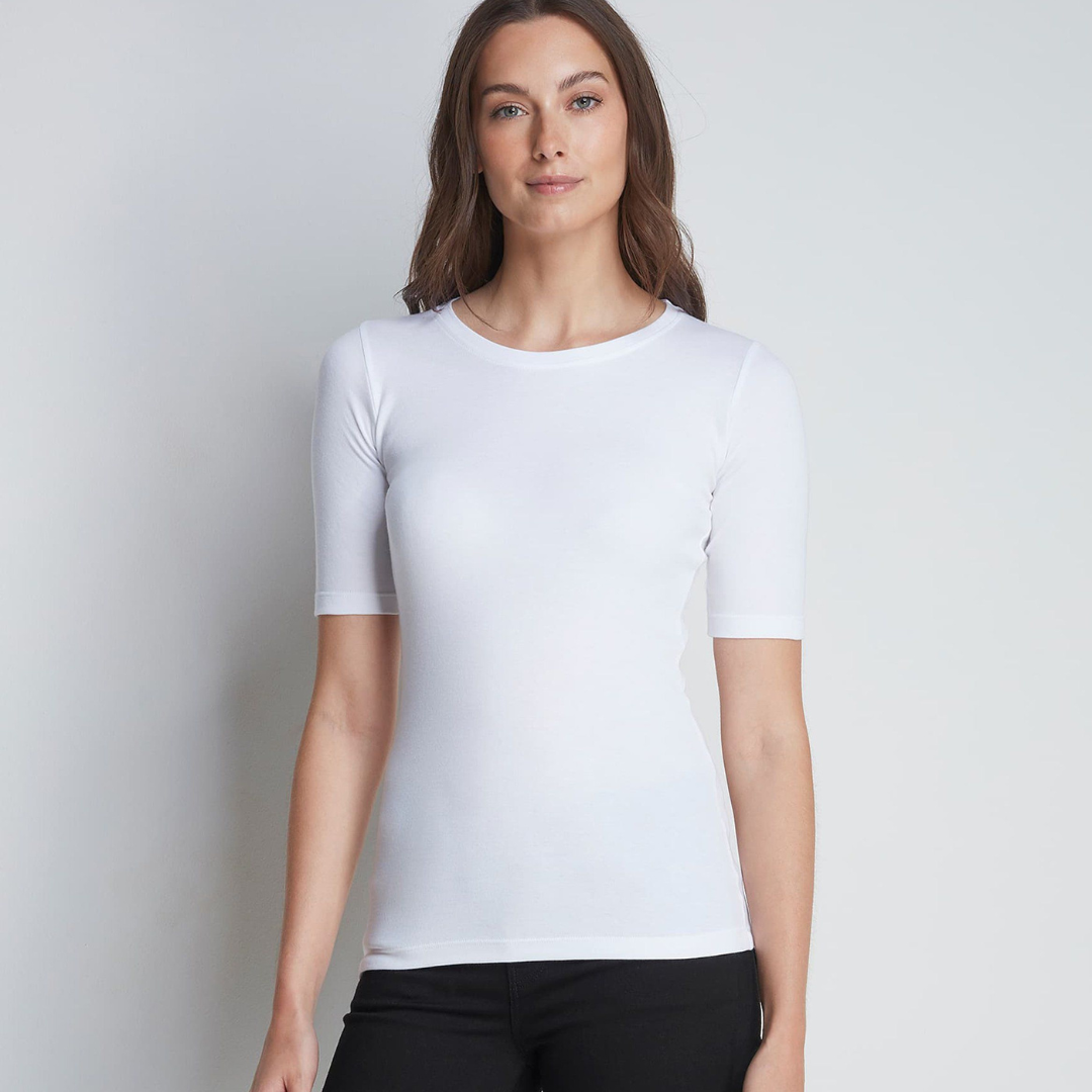 White Straight Fit T-shirt