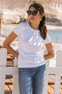 Women's quality white t-shirt