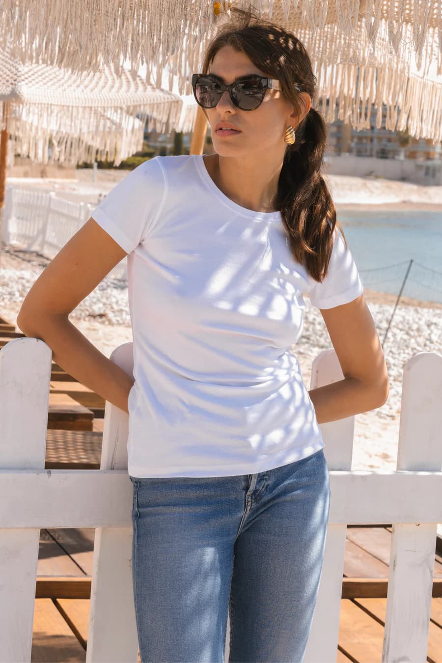 Women's perfect white t-shirt