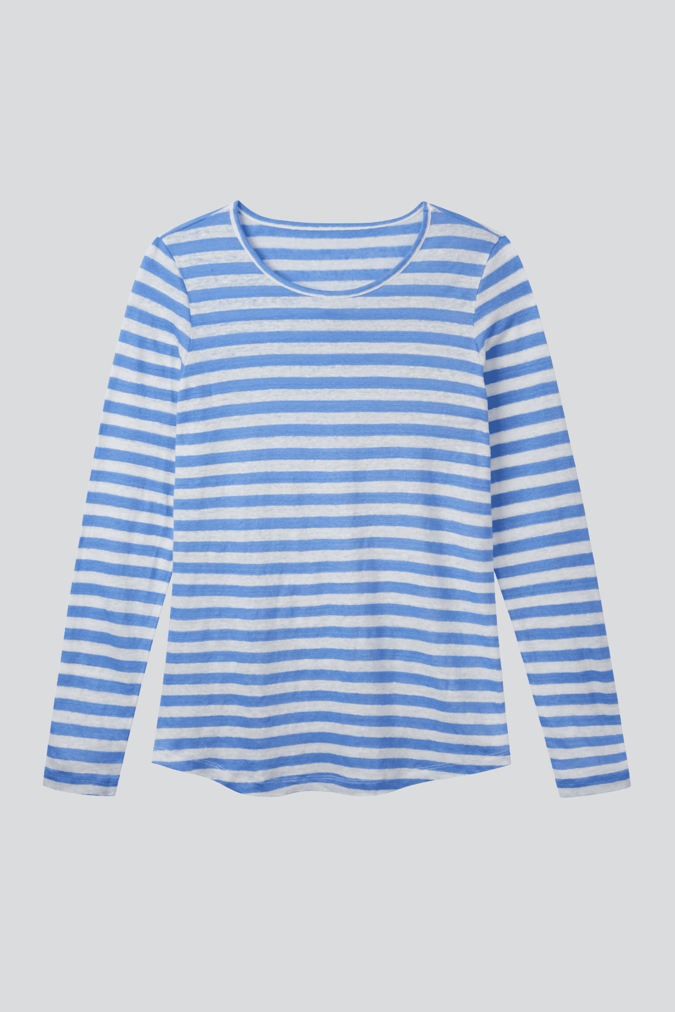 Long Sleeve Striped Linen T-shirt Women's Long Sleeve T-shirt Lavender Hill Taylor Swift Style