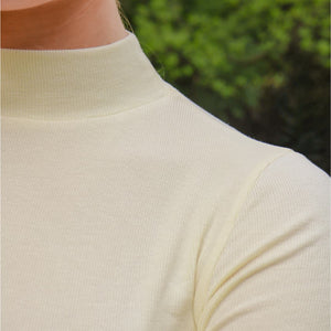 womens mock neck detailing