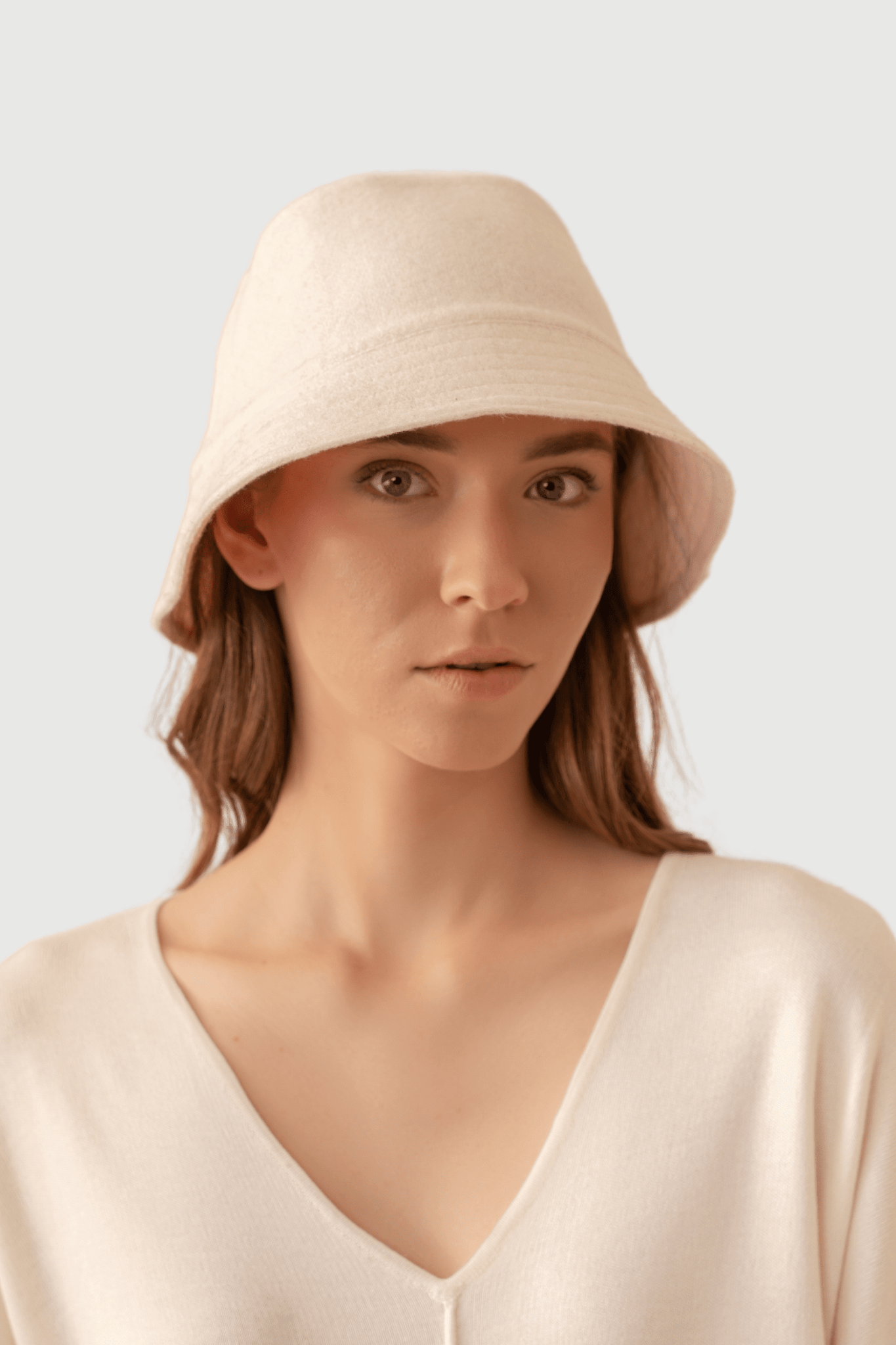 Reversible Bucket Hat Women's Cashmere Accessories Lavender Hill