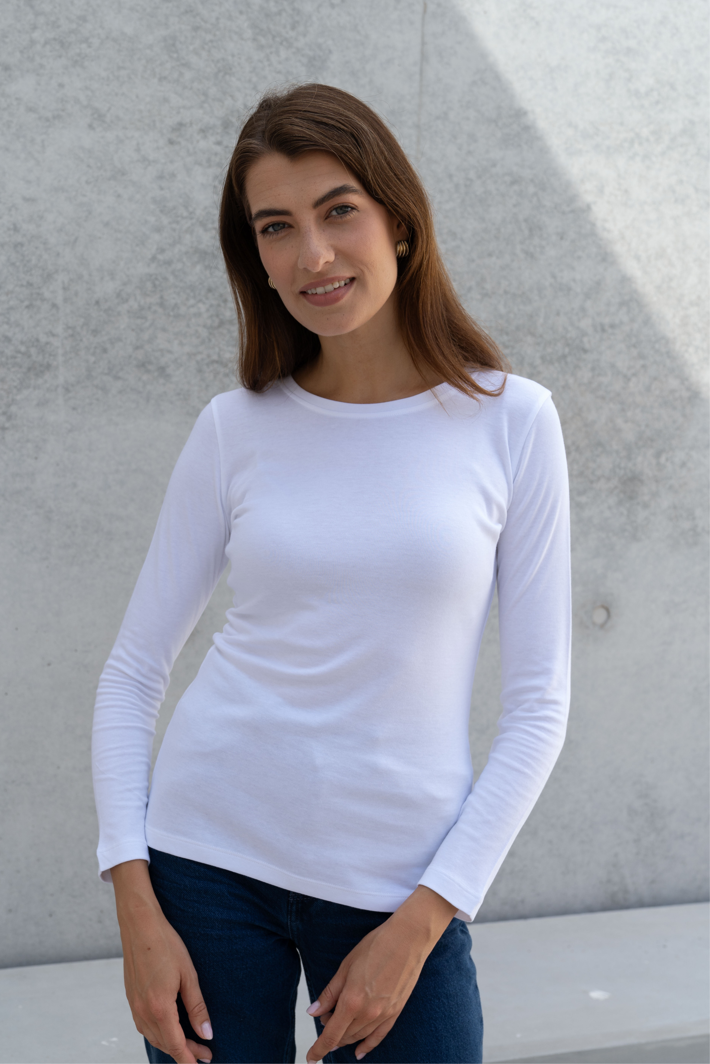 The perfect white t-shirt for women by Lavender Hill Clothing 