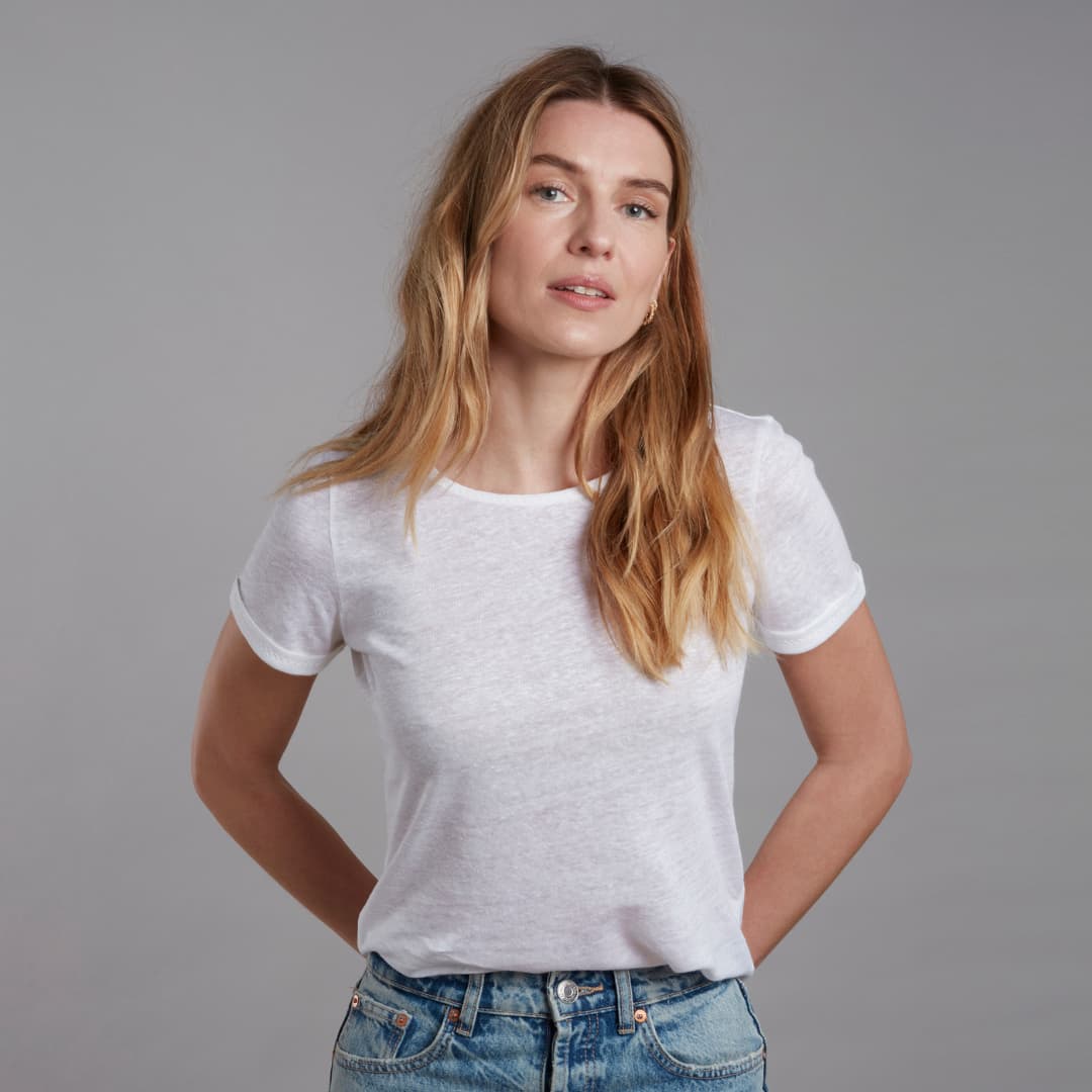 White linen t-shirt