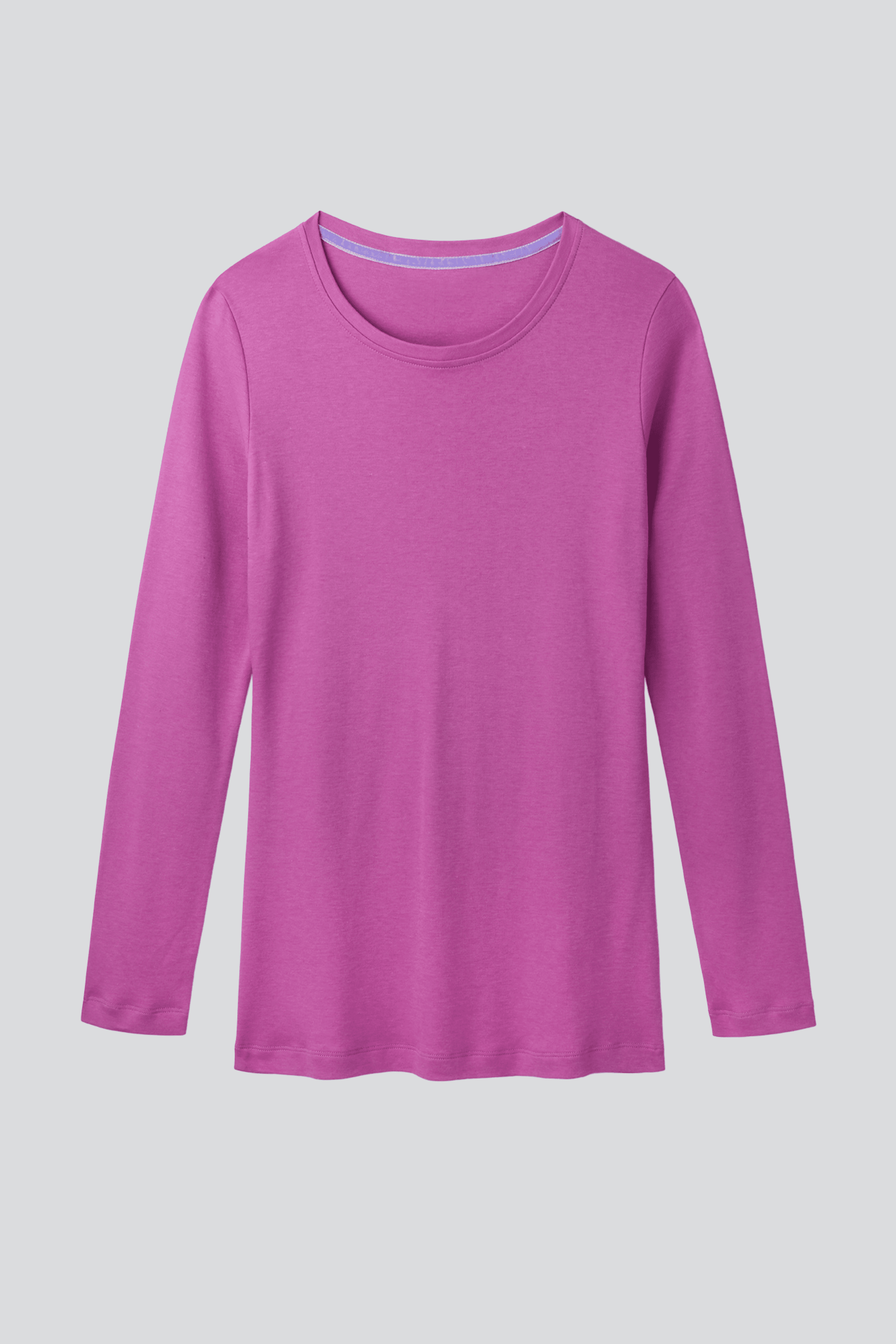 Long Sleeve Crew Neck T-shirt Women's Long Sleeve T-shirt Lavender Hill