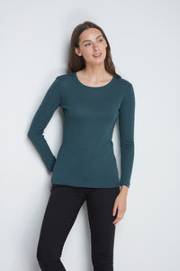 Ladies Round Neck Cut Out Detail Ribbed T-Shirt - 99 Rands