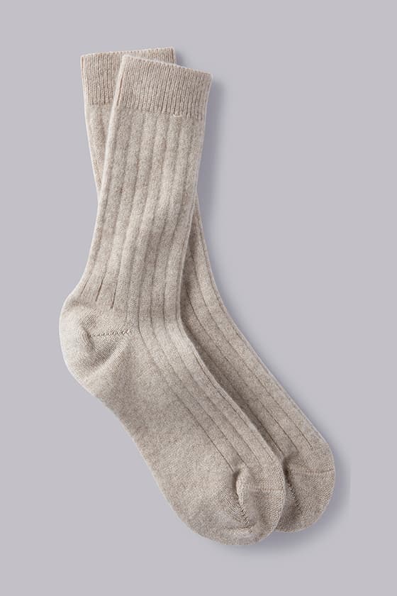 Soft Scottish Cashmere Women's Socks - Comfortable natural Socks by Lavender Hill Clothing - Cozy Bed Socks